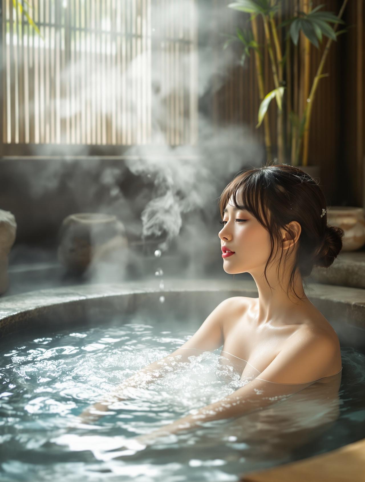 温泉汤浴唯美写真 - 美图网唯美摄影作品